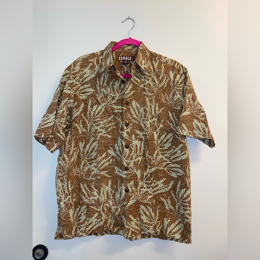 Kahala 1936 Brown Patterned Shirt